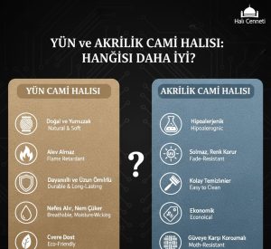 Yün ve Akrilik Cami Halısı Hangisi Daha İyi